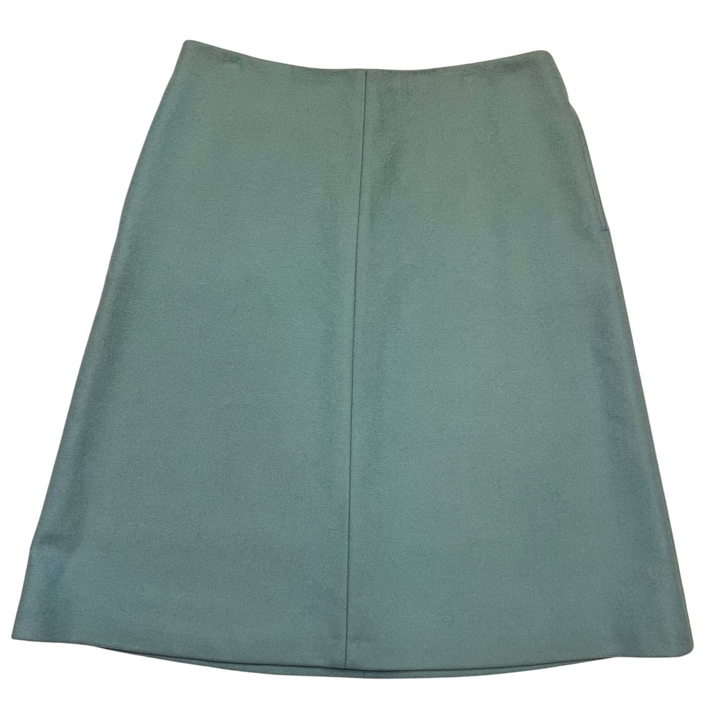 Boden Wool Cashmere Blend Robin's Egg A-Line Pocket Skirt Size‎ 8L